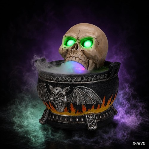 Halloween skull fog machine - halloween,